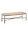 Currey and Company - 7000-1272 - Bench - Fuso - Dark Beige / Antique Bronze