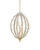 Currey and Company - 9000-1438 - Nine Light Chandelier - Leda - Antique Gold Leaf / Antique Gold / White