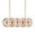 Currey and Company - 9000-1457 - Ten Light Chandelier - Whirlwind - Pale Pink / Brass