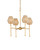 Currey and Company - 9000-1470 - LED Chandelier - Francie - Antique Gold Leaf / Natural