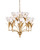 Currey and Company - 9000-1475 - LED Chandelier - Glazen - Polished Antique Brass / White