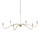 Currey and Company - 9000-1480 - Six Light Chandelier - Lardner - Champagne