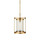 Currey and Company - 9000-1493 - One Light Pendant - Pippin - Antique Brass / Clear