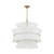 Abigail Eight Light Chandelier (ABI-2005-AG-WH)