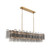 Crystorama - ADD-337-AG-SM - 16 Light Linear Chandelier - Addis - Aged Brass