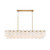 Addis 16 Light Linear Chandelier (ADD-337-AG-WH)