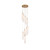 Crystorama - ADD-405-AG-WH - LED Pendant - Addis - Aged Brass