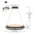 Isabelle LED Pendant (PCISB2824MBK)