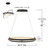 Isabelle LED Pendant (PCISB2832MBK)