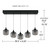 Lenora LED Island Pendant (PCLEN538MBK)