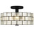 Rory Three Light Semi-Flush Mount (RORY1716MBK)