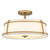 Quoizel - SLN1716BRG - Three Light Semi-Flush Mount - Sloane - Brushed Gold