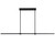 ET2 - E21359-BK - LED Linear Pendant - Dorian - Black