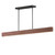 ET2 - E26268-RLGM - LED Linear Pendant - Lintel - Rosso Laterite / Gunmetal
