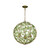Bridget Three Light Chandelier (BGT-334-SG-GR)