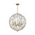 Bridget Six Light Chandelier (BGT-335-SG-CL)