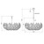 Bridget Six Light Chandelier (BGT-338-SG-CL)