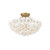 Crystorama - KLN-5200-LG - Three Light Semi Flush Mount - Killian - Luxe Gold
