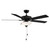 Meridian - M2034MBKRV - 52 Ceiling Fan - Matte Black