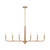 Savoy House - 1-1827-6-320 - Six Light Chandelier - Cannon - Warm Brass/Rope