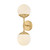 Mitzi - H193102-AGB - Two Light Wall Sconce - Paige - Aged Brass