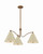 Troy Lighting - F3530-PBR/SSD - Three Light Chandelier - Clive - Patina Brass