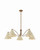 Troy Lighting - F3542-PBR/SSD - Five Light Chandelier - Clive - Patina Brass