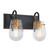 Bromyard Two Light Bath Vanity (V68042BKAGB)