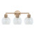 Varaluz - V68841BB - Three Light Bath Vanity - Cortona - Brushed Brass