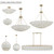 Coastlyn Six Light Linear Chandelier (N1825-732)