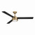 Roto 52" Ceiling Fan (F535L-BBR/CL)