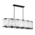 Minka-Lavery - 3639-899 - Six Light Linear Chandelier - Veil - Dark Matte Black