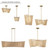 Key Largo Four Light Linear Chandelier (6578-695)