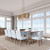 Key Largo Four Light Linear Chandelier (6578-695)