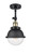 Innovations - 201F-BAB-HFS-62-BK-LED - LED Semi-Flush Mount - Franklin Restoration - Black Antique Brass
