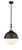 Innovations - 206-BAB-HFS-121-BK - One Light Pendant - Franklin Restoration - Black Antique Brass