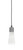 Toltec Lighting - 4802-GP-881 - One Light Mini Pendant - Everleigh - Graphite