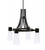 Toltec Lighting - 4814-MB-881 - Four Light Chandelier - Everleigh - Matte Black
