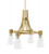 Toltec Lighting - 4814-NAB-880 - Four Light Chandelier - Everleigh - New Age Brass