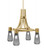 Toltec Lighting - 4814-NAB-882 - Four Light Chandelier - Everleigh - New Age Brass