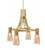 Toltec Lighting - 4814-NAB-883 - Four Light Chandelier - Everleigh - New Age Brass