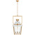 Visual Comfort Signature - CHC 5109WHT/AB-CG - Four Light Lantern - Coventry - Matte White and Antique-Burnished Brass