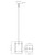Gridline One Light Pendant (10411BK)
