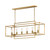 Maxim - 10416NAB - Six Light Linear Pendant - Gridline - Natural Aged Brass