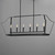 Arden Six Light Linear Pendant (10427BK)