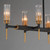 Flambeau Ten Light Linear Pendant (16119CLBKAB)