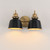 Hollis Two Light Wall Sconce (21422BKNAB)