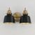 Hollis Two Light Wall Sconce (21422BKNAB)