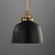 Hollis One Light Pendant (21424BKNAB)