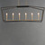Melrose Six Light Linear Pendant (28616BKNAB)